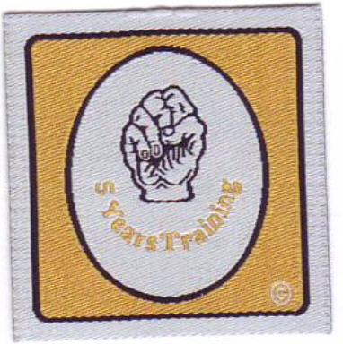 5 Years Training badge